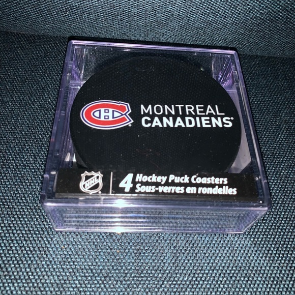 Montreal Canadiens Hockey Puck Coasters - Picture 1 of 4
